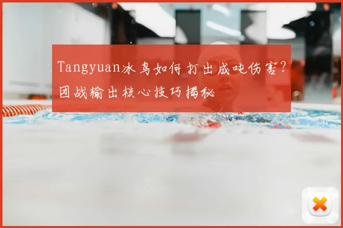 Tangyuan冰鸟如何打出成吨伤害?团战输出核心技巧揭秘